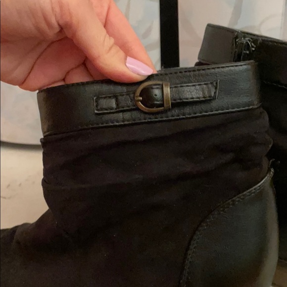 Black Suede Booties - Picture 4 of 5